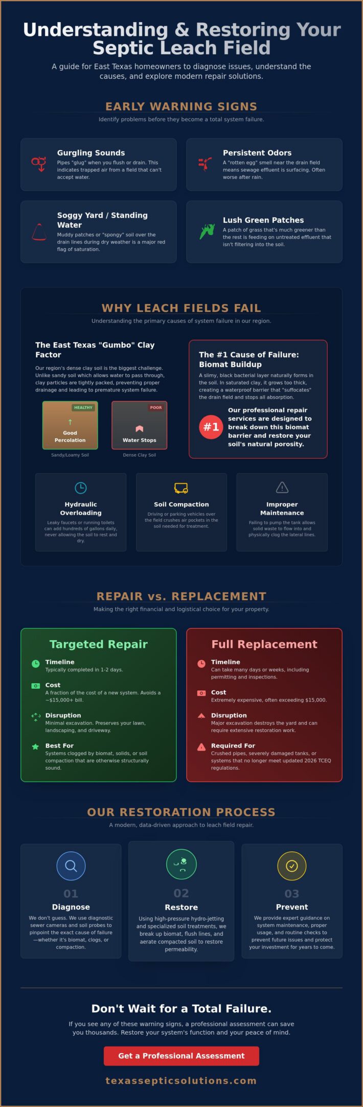 Expert Leach Field Repair Services in East Texas: Restore Your System