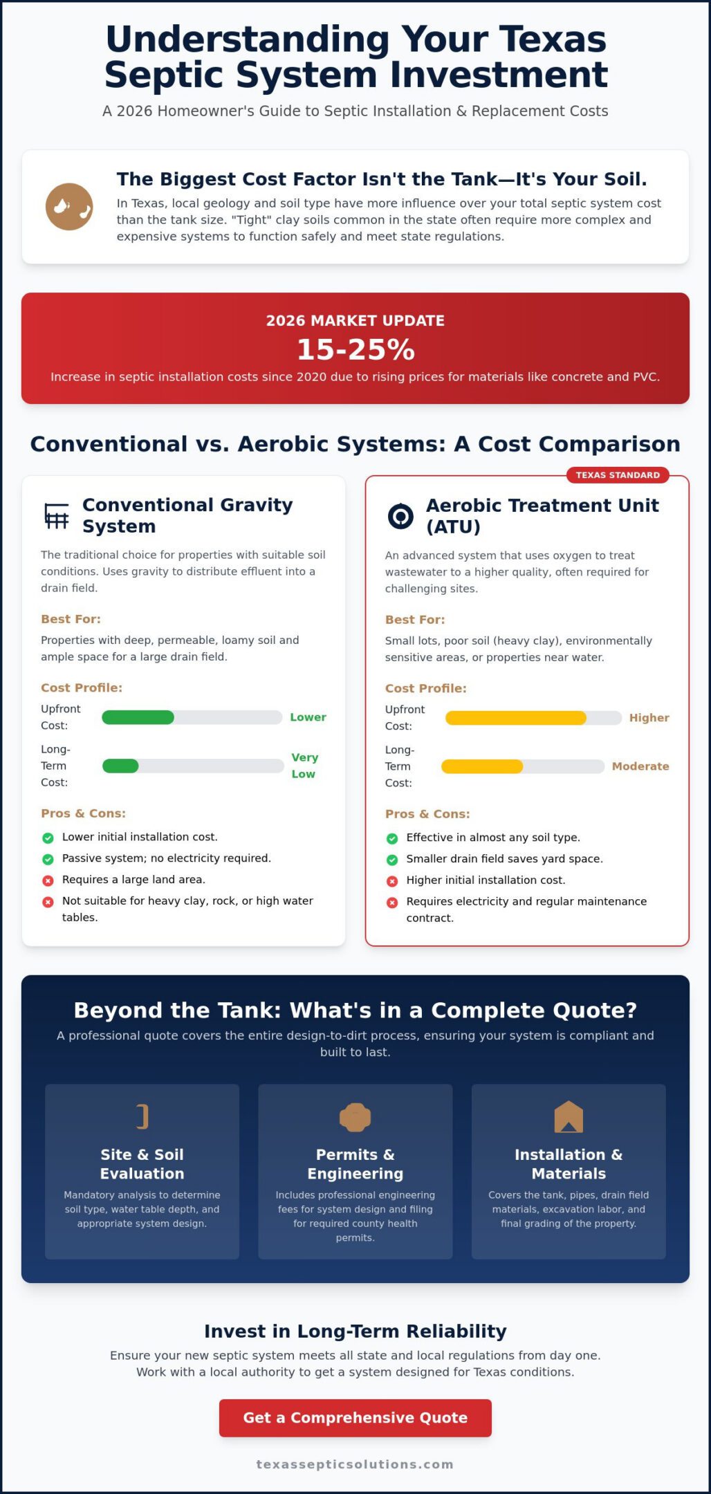 Septic Tank and Drain Field Installation Cost: 2026 Texas Price Guide