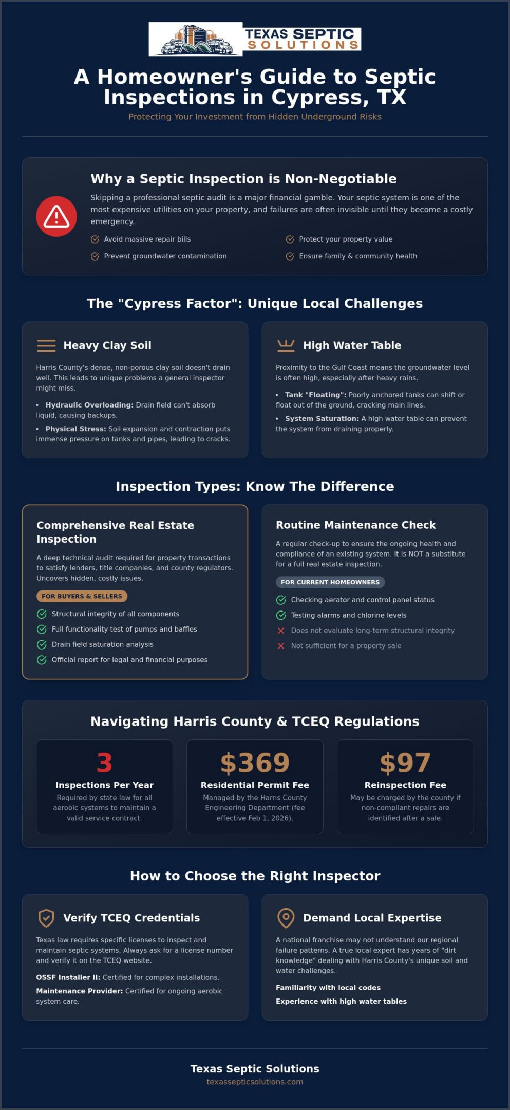 Finding a Licensed Septic Inspector in Cypress, TX: A Homeowner’s Guide