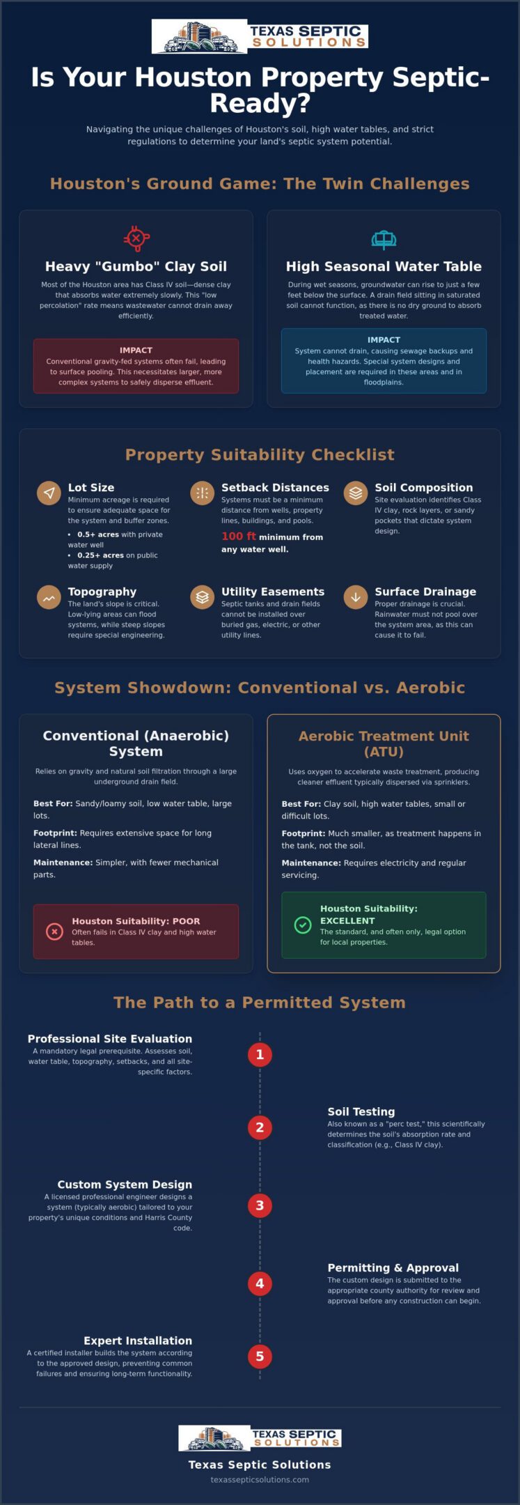 Is My Property Suitable for a Septic System? Houston Homeowner Guide 2026