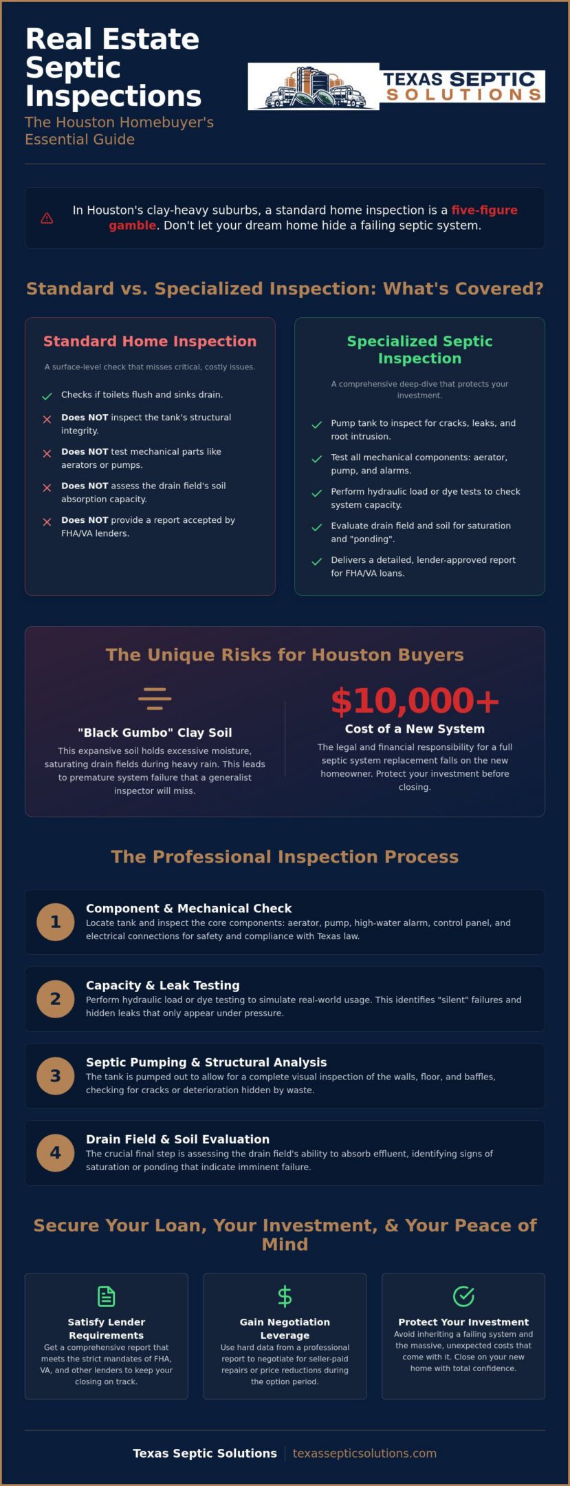 Real Estate Septic Inspection in Houston: The 2026 Buyer’s Guide