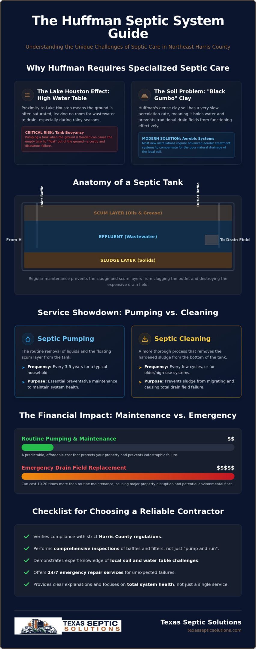 Reliable Septic Tank Service in Huffman, TX: 2026 Homeowner Guide
