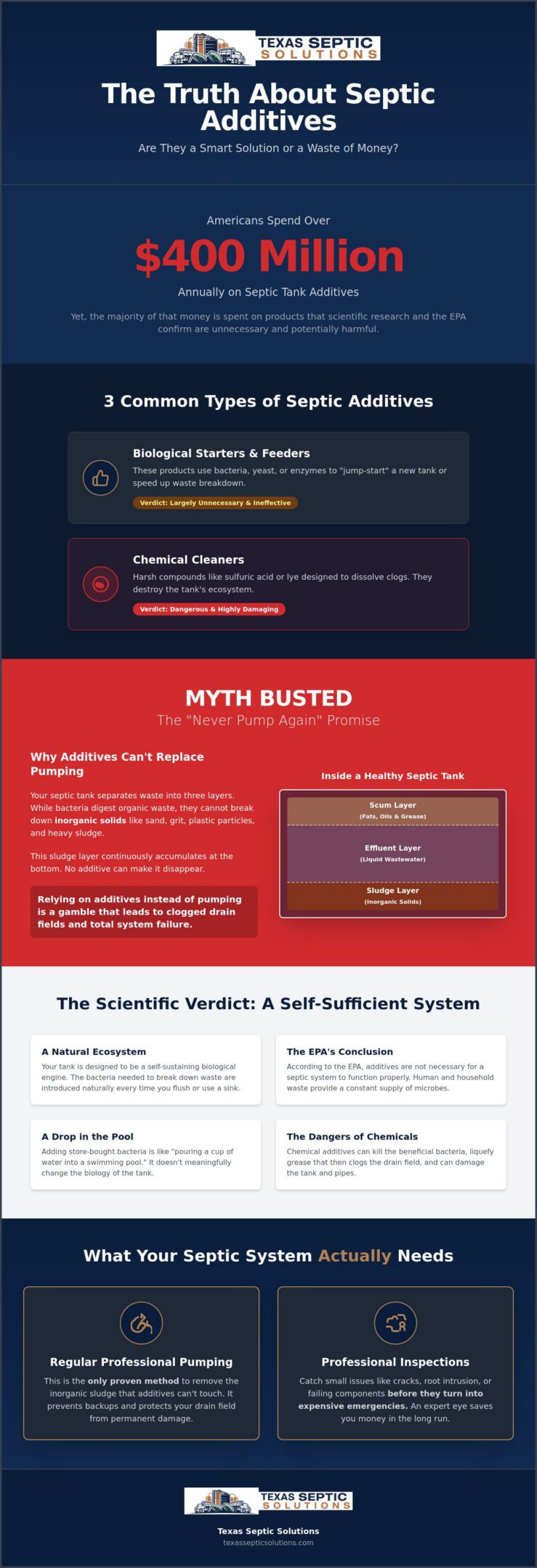 Septic System Additives: Do They Work or Are They a Waste of Money?