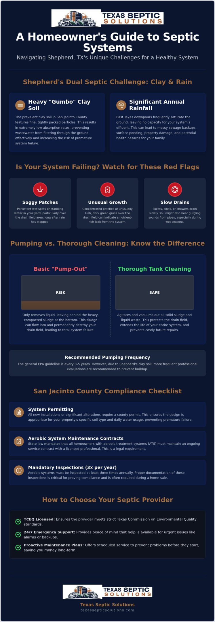 Septic Tank Services in Shepherd, TX: 2026 Homeowner’s Buying Guide