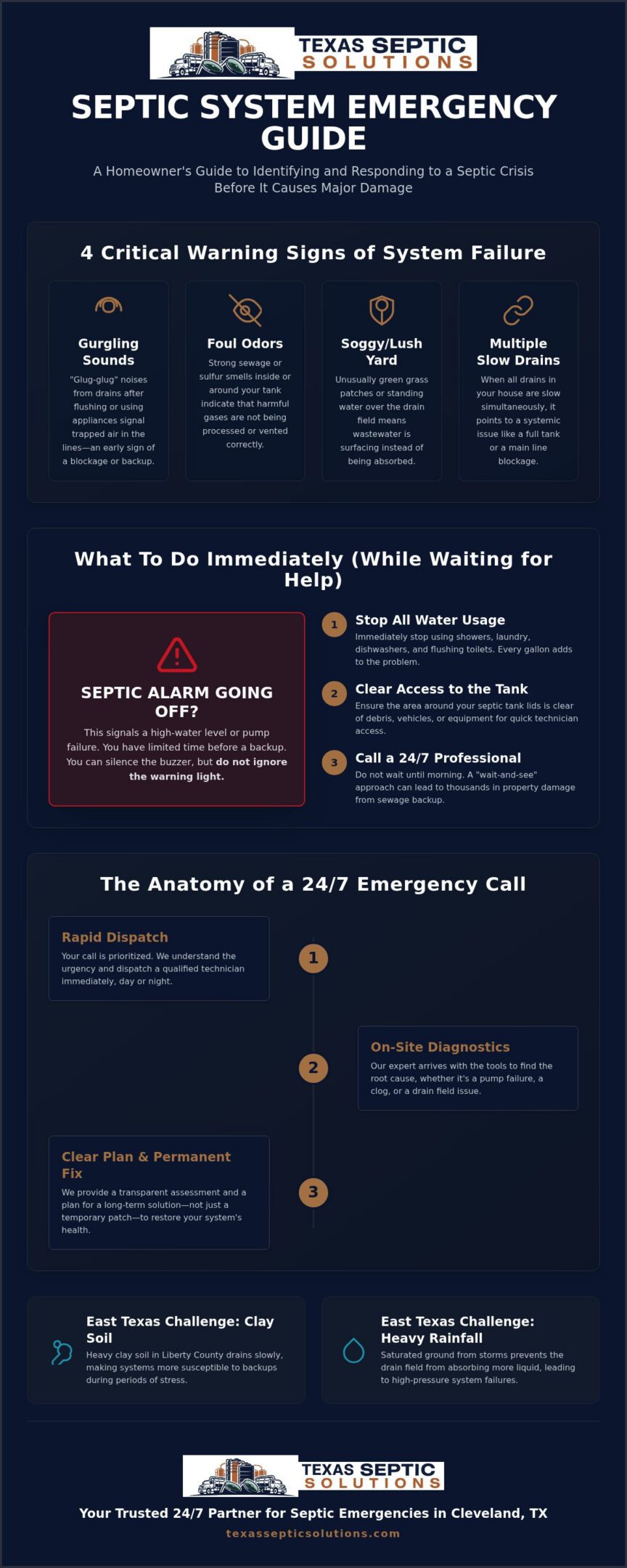 24/7 Septic Service in Cleveland TX: Your Emergency Response Guide