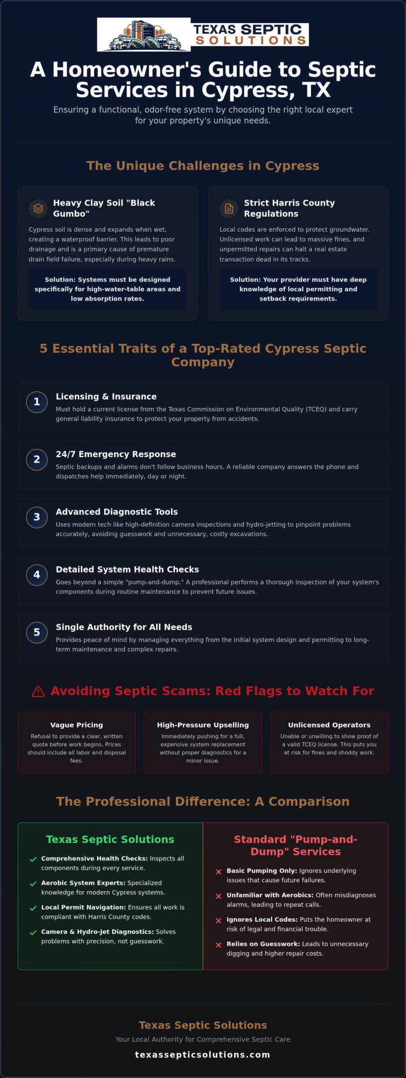 Best Septic Company in Cypress, TX: A Homeowner’s 2026 Guide to Reliable Service