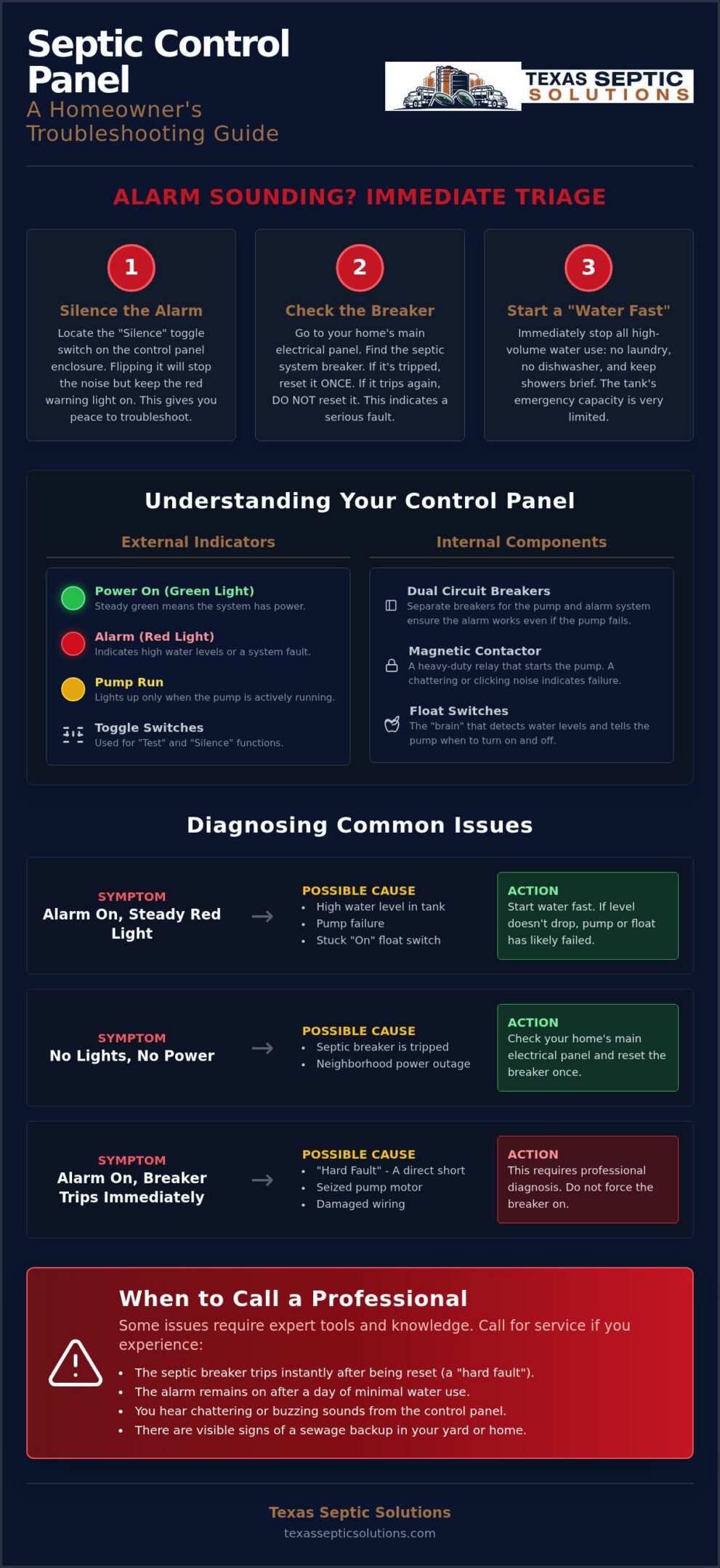 Expert Septic Tank Control Panel Troubleshooting: A Homeowner’s Guide