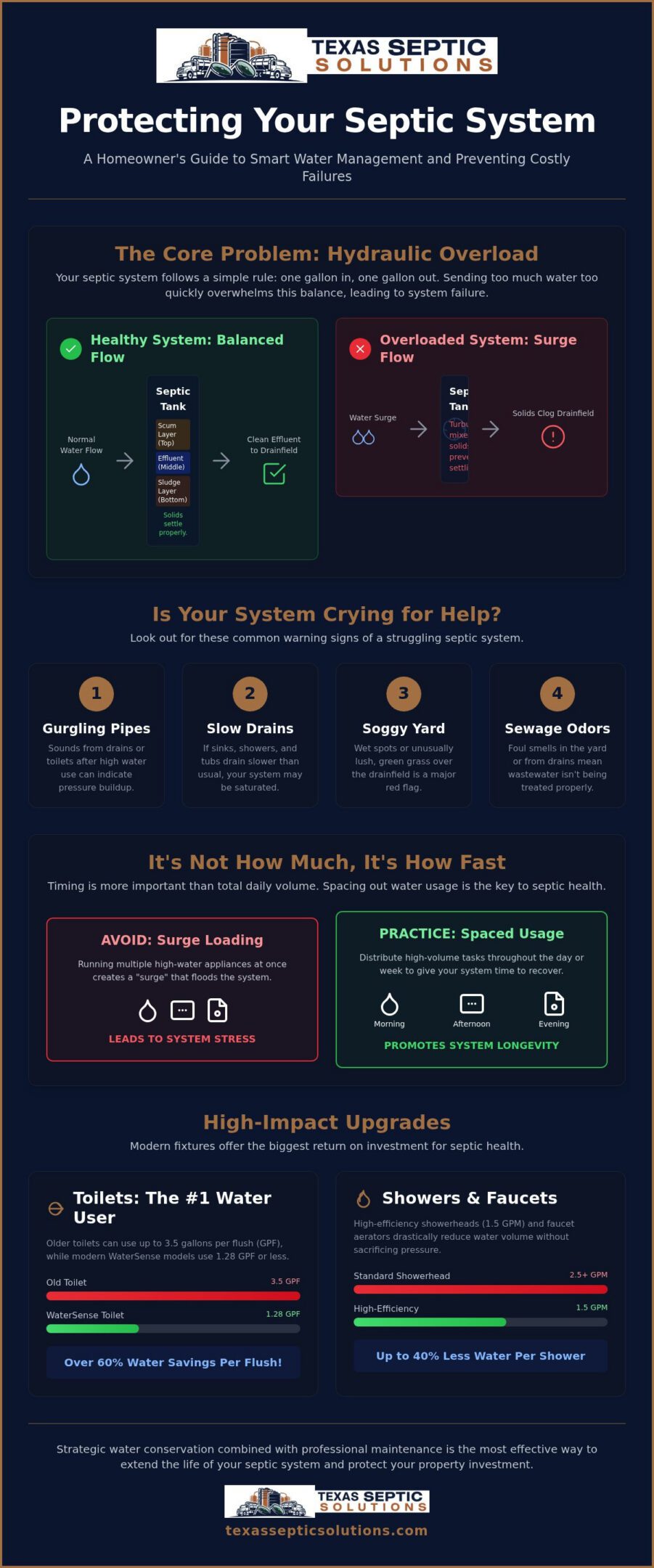 How to Reduce Water Usage for Septic Health: 2026 Guide
