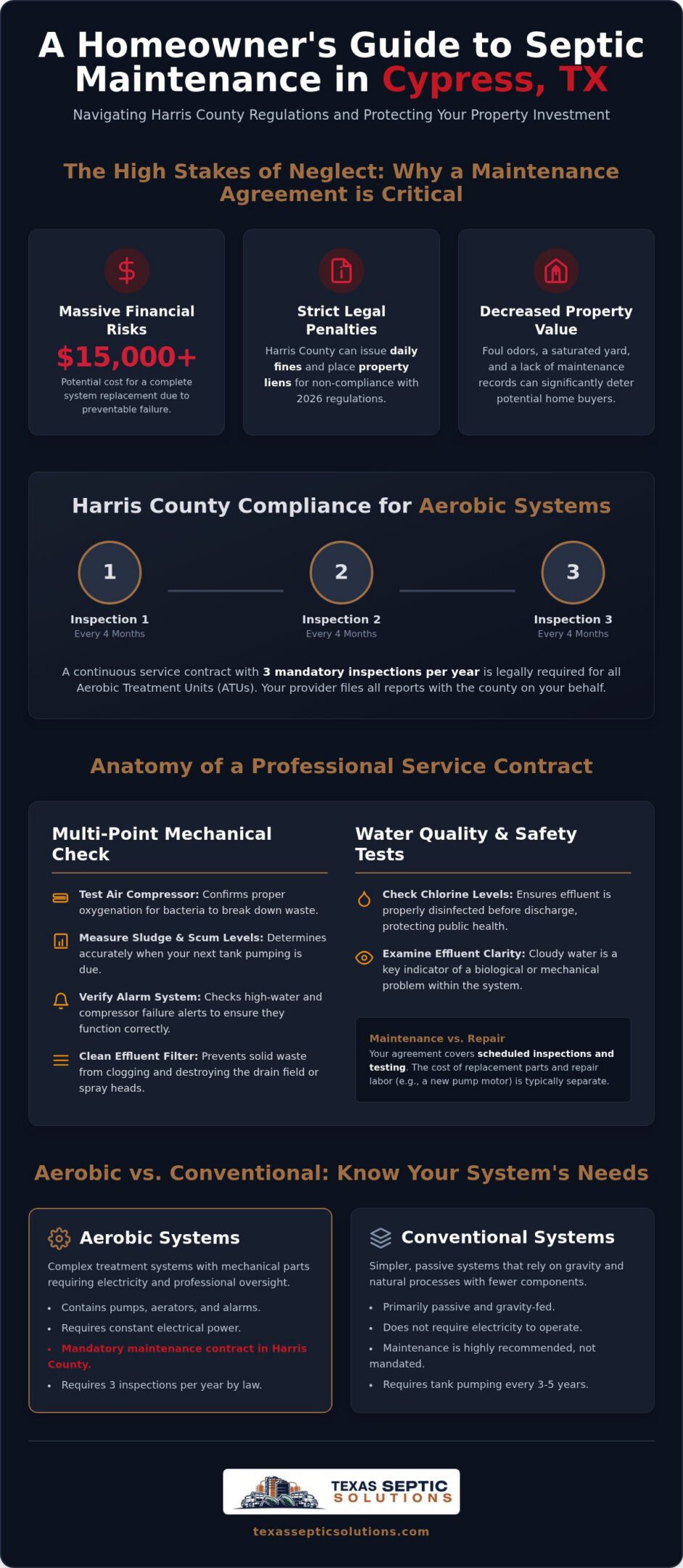 Septic Maintenance Agreement Cypress: 2026 Guide