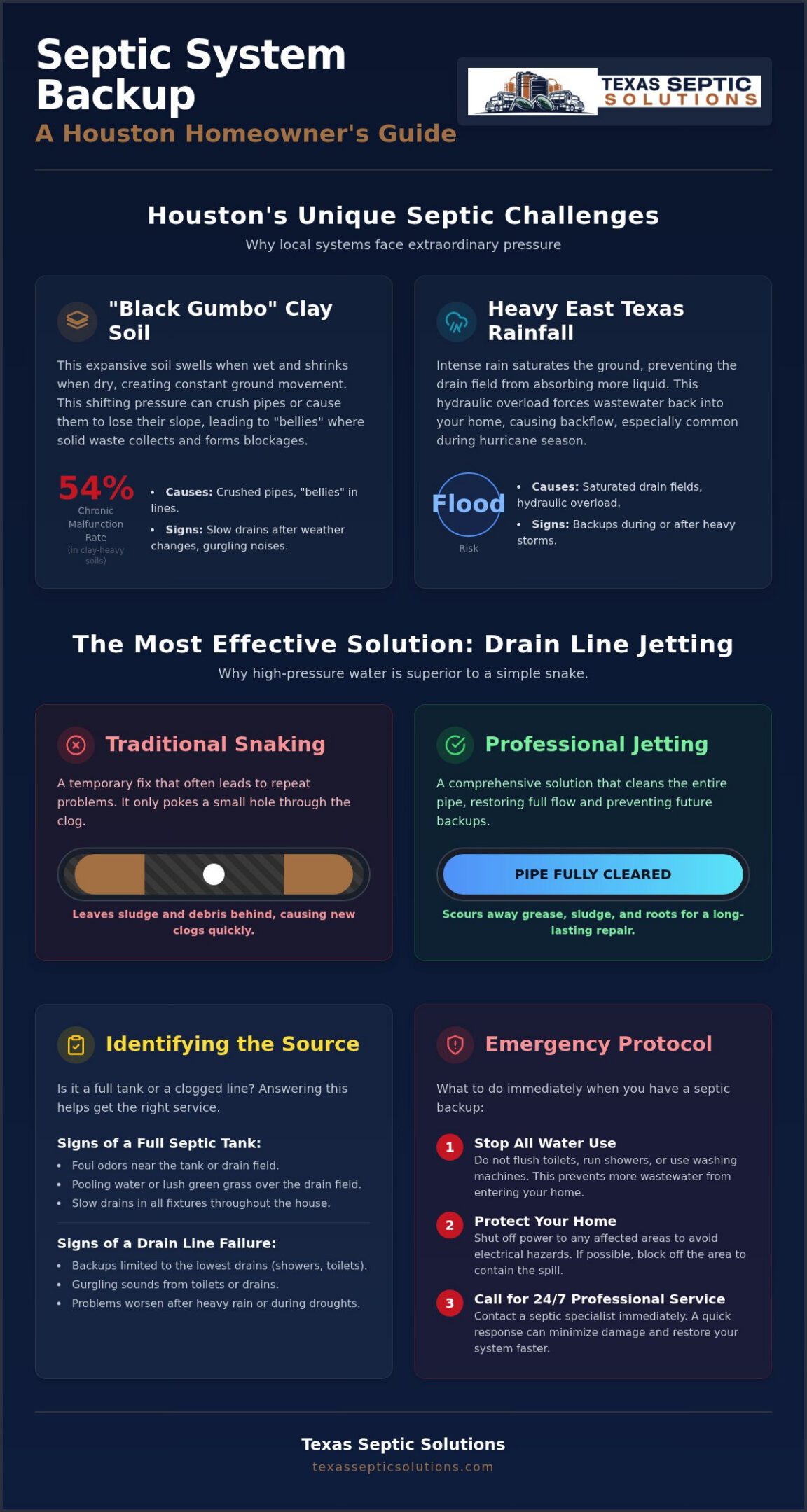 Septic System Backup Repair Houston: Fast Solutions & Professional Fixes
