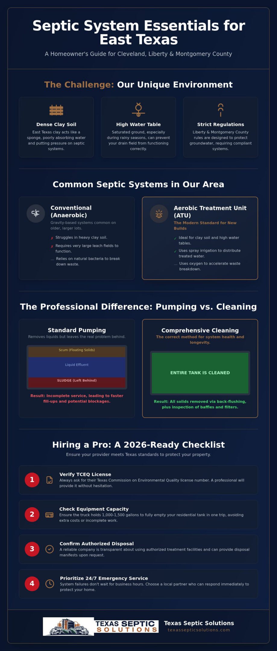 Septic System Service Near Cleveland, TX: Your 2026 Homeowner’s Buying Guide