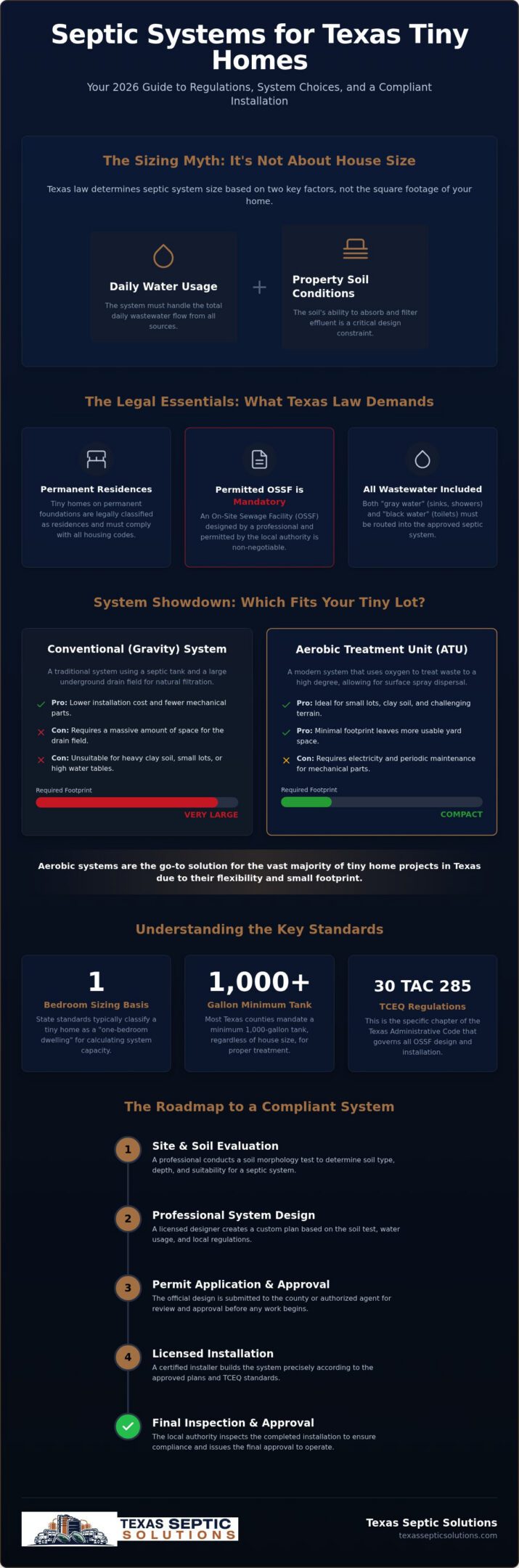 Septic System for Tiny Home Texas: The 2026 Buying Guide