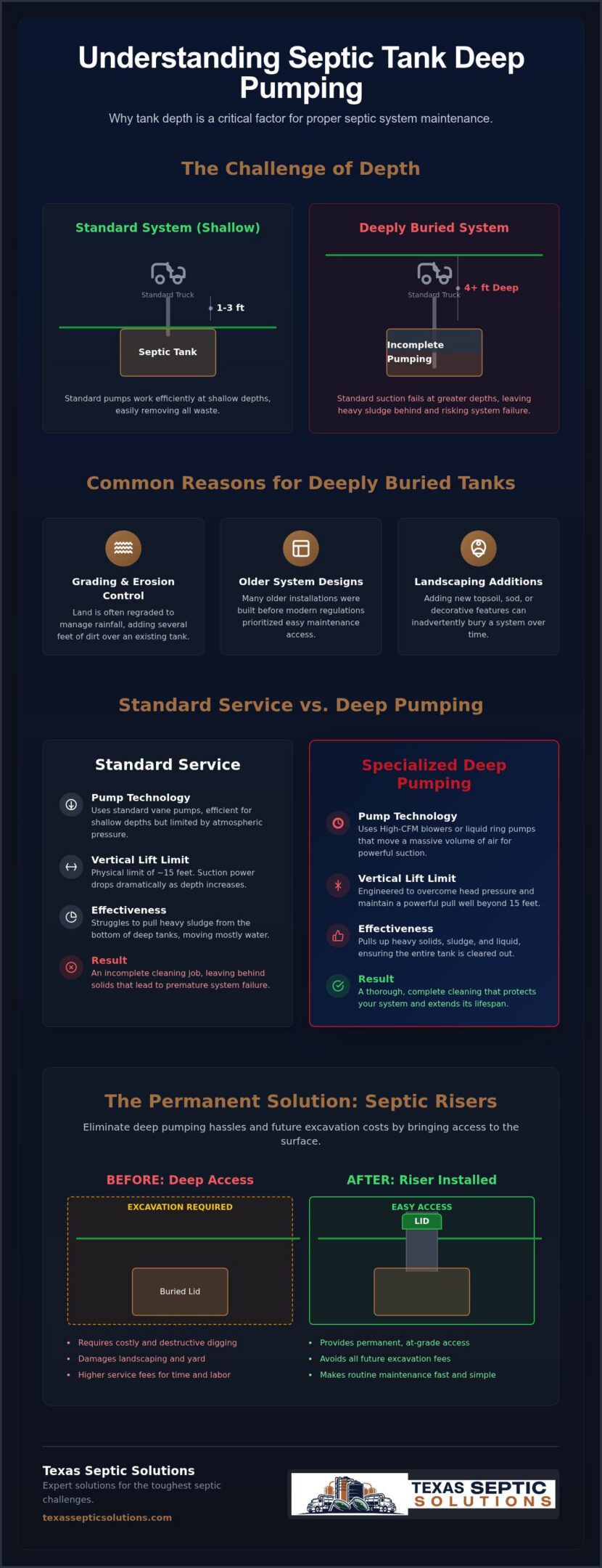 Septic Tank Deep Pumping: Expert Solutions for Deeply Buried Systems