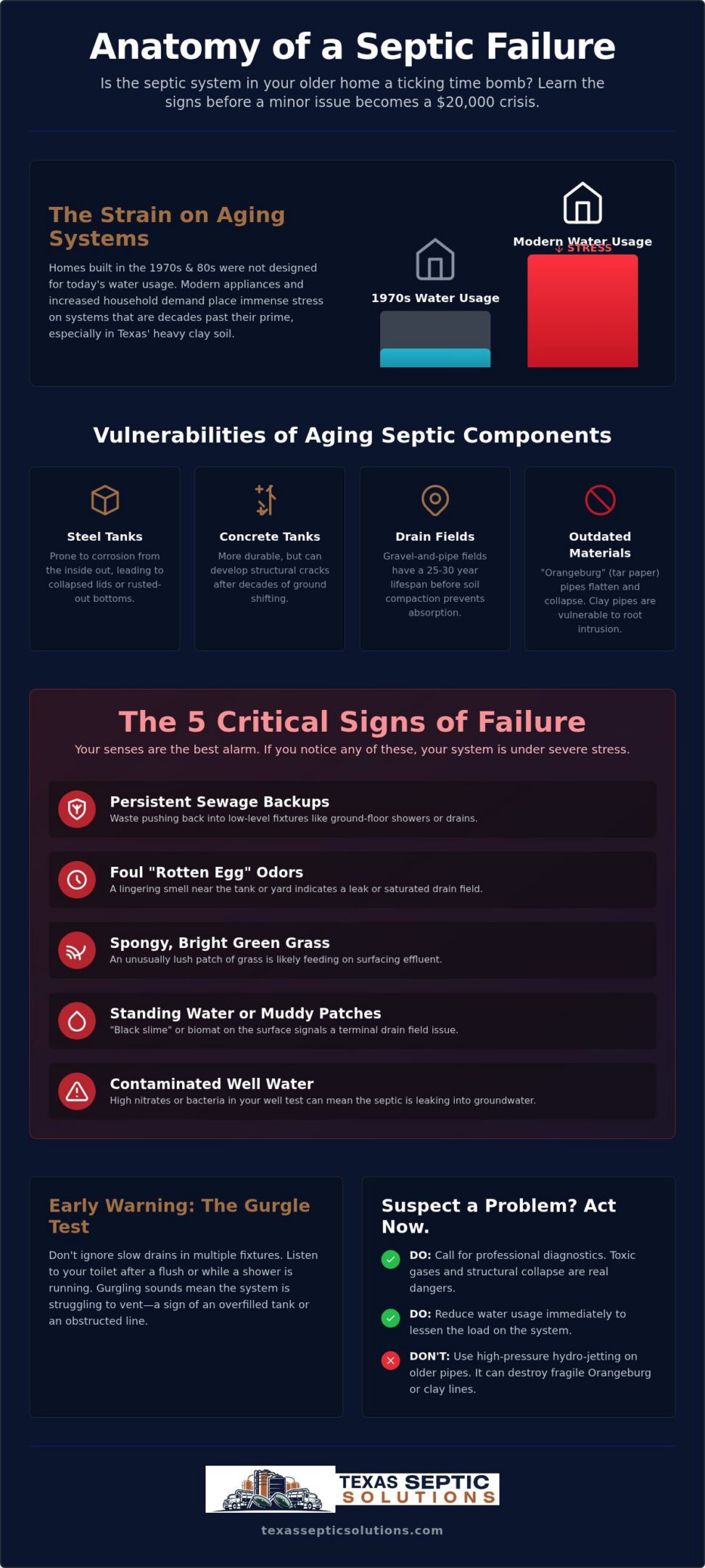 Signs of Septic System Failure in Older Homes: A Homeowner’s Diagnostic Guide