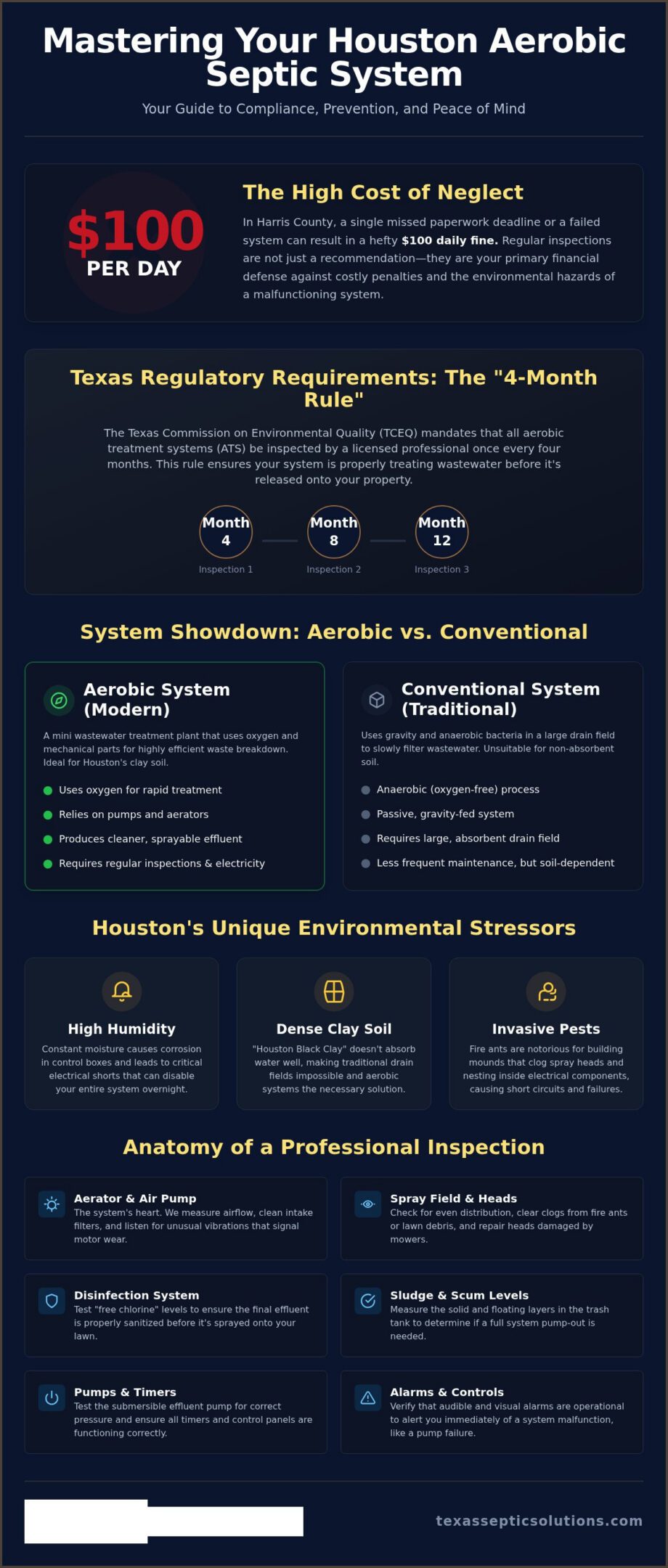 Aerobic Septic System Inspection Houston: The 2026 Homeowner’s Compliance Guide