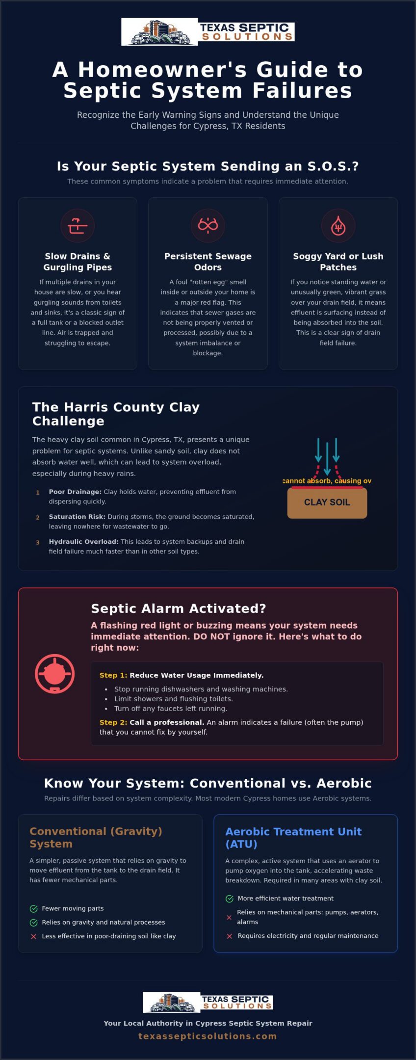 Expert Septic System Repair Near Cypress, TX: 24/7 Local Service