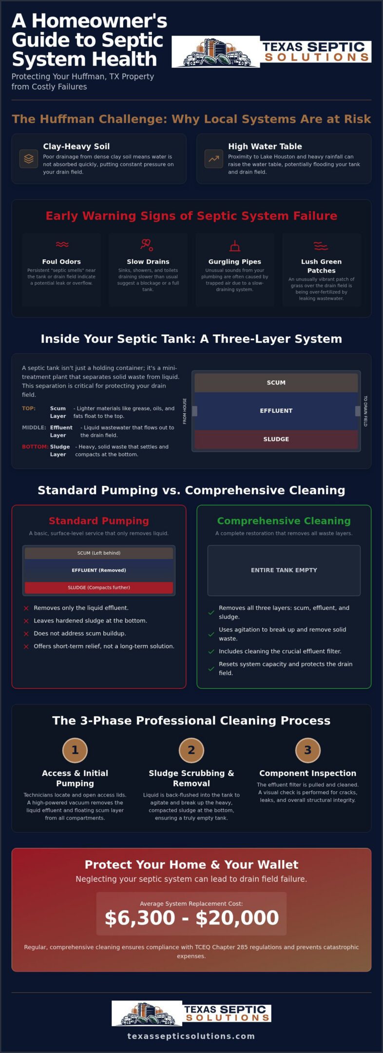 Septic Tank Cleaning in Huffman, TX: A Complete Homeowner’s Guide