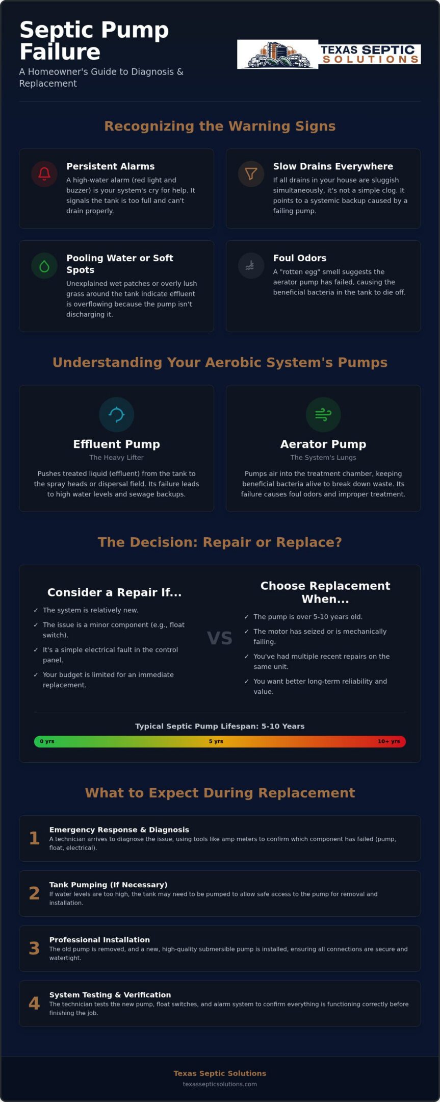 Septic Pump Replacement Service in Houston: A 2026 Homeowner’s Guide