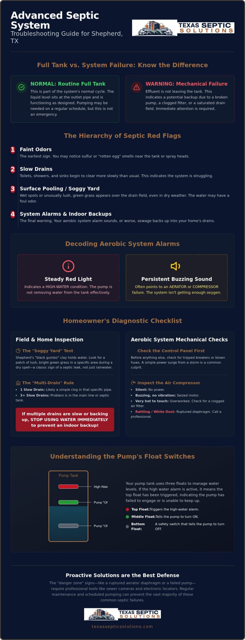 Advanced Septic System Troubleshooting in Shepherd TX: The 2026 Homeowner’s Guide