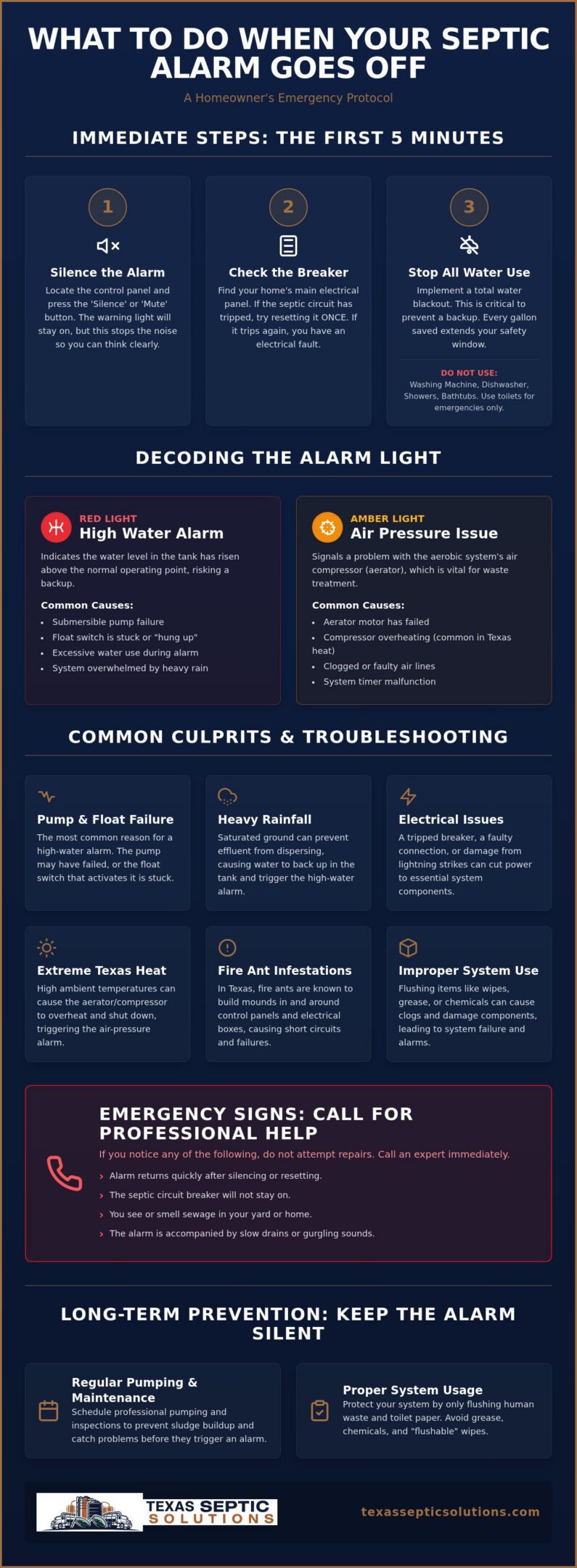 Septic Alarm Emergency Guide: Step-by-Step Instructions