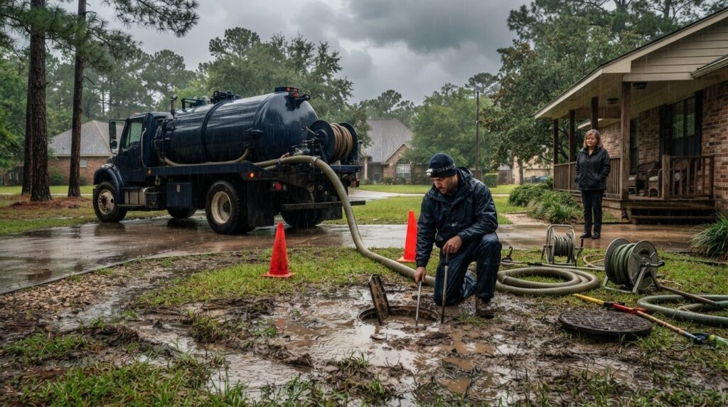 Can a Septic Tank Be Pumped in the Rain? What Texas Homeowners Should Know