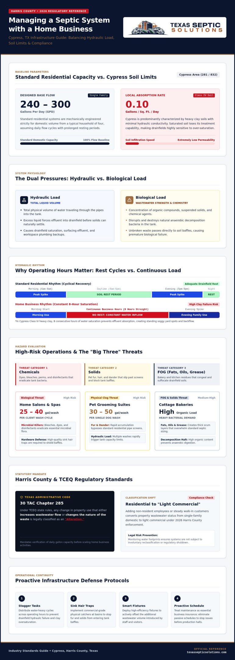 How to Manage a Septic System with a Home Business in Cypress: 2026 Guide