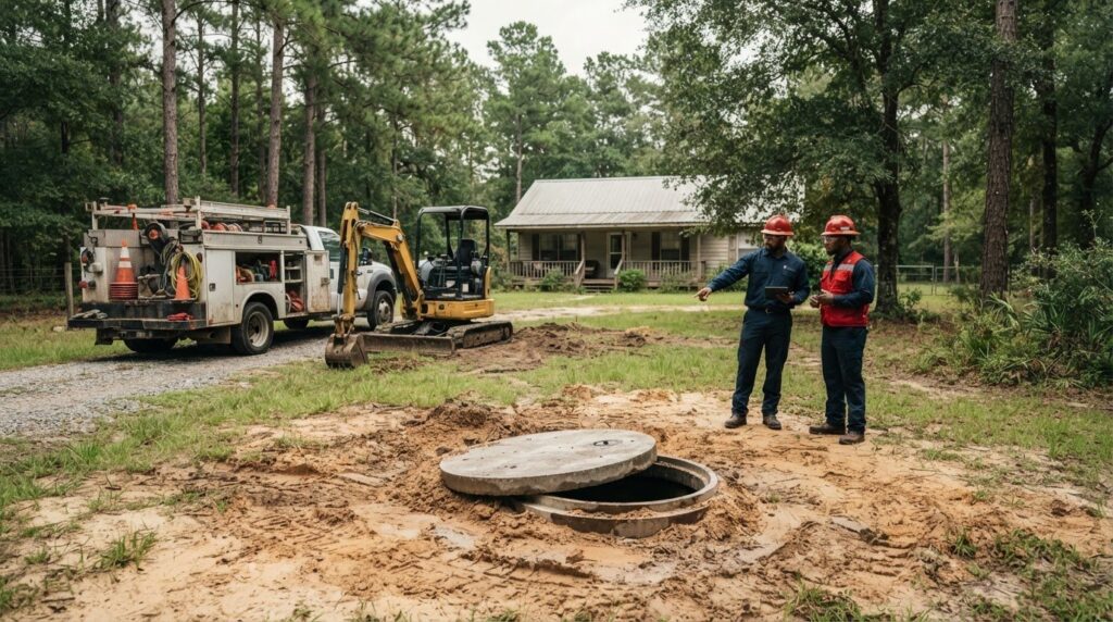 Accidentally Damaged Your Septic Tank in Huffman? Next Steps