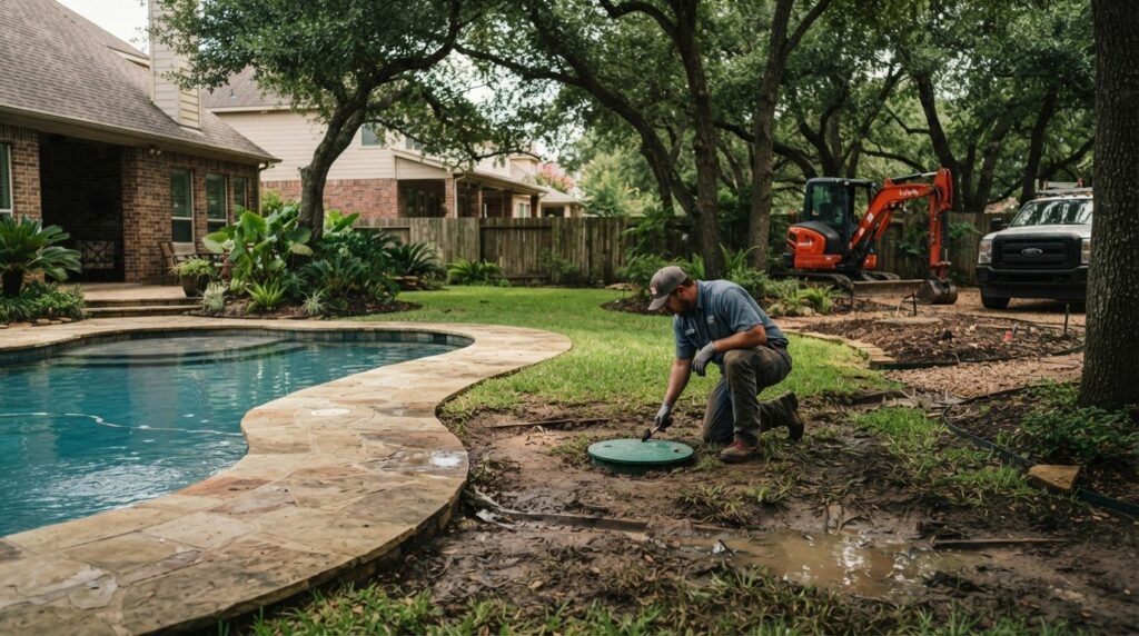 Septic System Maintenance for Properties with Pools in Cypress, TX